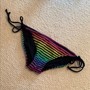 Xhilaration Rainbow Striped Bikini Bottoms